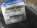 5029174AD - : Quarter Panel Seal, Right for Mopar Image