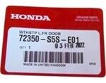 72350S5SE01 - : Weatherstrip, LH Front Door for Honda Image