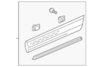 75333TP6A01ZL - : Garnish Assembly, LH Rear Door (Lower) for Honda Image