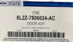 8L2Z7806024AC - : Lid Assembly for Ford Image