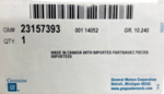 23157393 - : Console Assembly for GM Image