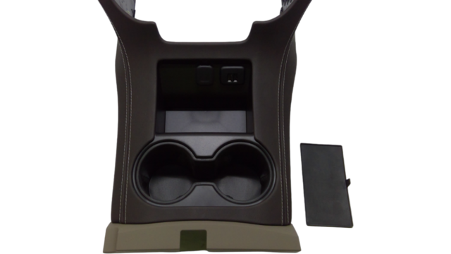 23245688 - : Cocoa Front Floor Console Trim Plate for GM Image