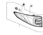 33550TJBA01 - Electrical: Tail Lamp Assembly for Acura: RDX Image