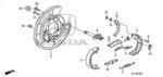 43120SCVA01 - : Plate, L Rear Brake Backing for Honda: Element Image