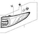 33500TJBA01 - Electrical: Tail Lamp Assembly for Acura: RDX Image