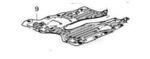 74112TGVA00 - Belts &amp; Cooling: Radiator Support Splash Shield for Acura Image