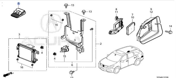 36160-TZ5-A36 - Front Camera 2017-2018 Acura MDX | Honda Acura Online