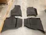 82215754AC - Interior Accessories: All-Weather Mat Kit - Crew Cab with Bucket Seats - Black for Mopar Image