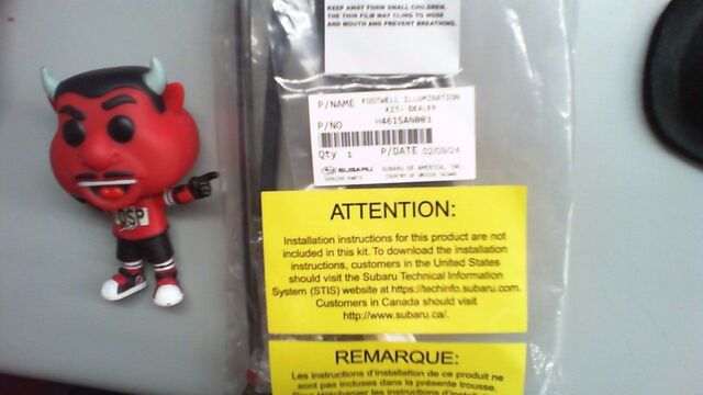 H461SAN003 - Interior: Foot-Well Illumination Kit for Subaru: Legacy, Outback Image