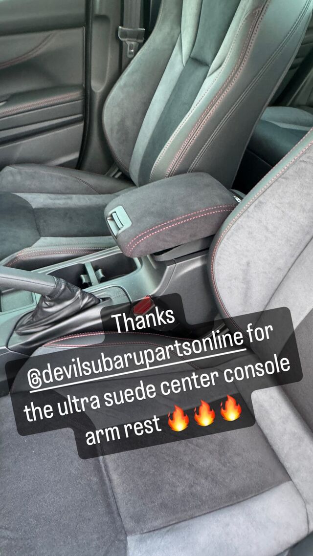 J2010VC001 - Interior: Ultrasuede Center Armrest Extension for Subaru Image