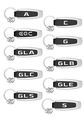 MBK515 - : Model Series Key Ring for Mercedes-Benz Image