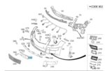 2048171378 - Detachable Parts: License Plate Holder for Mercedes-Benz Image
