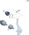 1673305801 - Front Axle: Boot for Mercedes-Benz Image