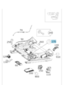 910780264 - Driver Seat: Parts Kit, Seat Adjustm for Mercedes-Benz Image