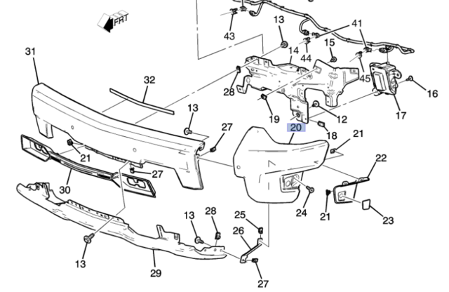 2022-2024 Chevrolet Silverado 1500 Side Panel 85589116 | TascaParts.com