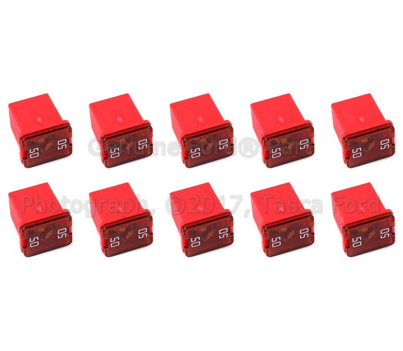 7T4Z14526E - Electrical: Fuse for Ford: E-150, E-250, E-350 Super Duty, E-450 Super Duty, Edge, Escape, Expedition, Explorer, F-150, F-150 Lightning, F-250 Super Duty, F-350 Super Duty, F-450 Super Duty, Focus, Fusion, Police Interceptor Sedan, Police Interceptor Utility, Police Responder Hybrid, Ranger, Special Service Police Sedan, SSV Plug-In Hybrid, Taurus, Transit Connect | Lincoln: Continental, MKS, MKX, MKZ, Nautilus, Navigator | Mercury: Mariner Image