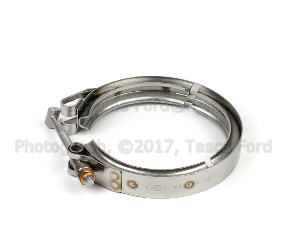 4C2Z5A231HA - Exhaust: Front Pipe Clamp for Ford: E-350 Super Duty, E-450 Super Duty, Excursion Image