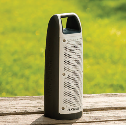 VHL3Z18808A - Electronics: Audio, Portable Bluetooth Speaker for Ford: C-Max, E-150, E-250, E-350 Super Duty, E-450 Super Duty, EcoSport, Edge, Escape, Expedition, Explorer, Explorer Sport Trac, F-150, F-250 Super Duty, F-350 Super Duty, F-450 Super Duty, F-550 Super Duty, Fiesta, Flex, Focus, Fusion, Mustang, Ranger, Taurus, Taurus X, Transit Connect, Transit-150, Transit-250, Transit-350, Transit-350 HD | Lincoln: Aviator, Continental, Corsair, Mark LT, MKC, MKS, MKT, MKX, MKZ, Nautilus, Navigator, Town Car Image