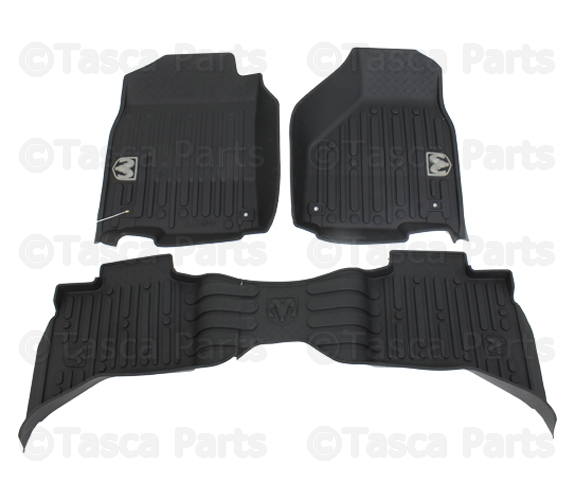 82215581AB - : All-Weather Floor Mats, Bucket-Style, Quad Cab, Black for Mopar Image