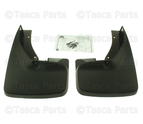 82214137 - Exterior Accessories: Splash Guards, Molded -- Front For Vehicles With Production Fender Flares for Dodge: Ram 1500 | Ram: 1500, 1500 Classic Image