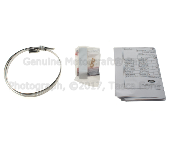 6F2Z1A193D - Electrical: Strap for Ford: Crown Victoria, Edge, Escape, Expedition, Explorer, Explorer Sport Trac, F-150, F-250 Super Duty, F-350 Super Duty, F-450 Super Duty, Flex, Focus, Freestar, Fusion, Mustang, Taurus, Taurus X | Lincoln: Mark LT, MKZ, Town Car | Mercury: Grand Marquis, Mariner, Milan, Monterey, Mountaineer, Sable Image