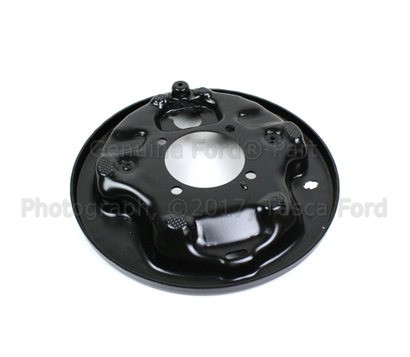 E4TZ2211B - Brakes: Backing Plate for Ford: E-150 Econoline, E-250, E-250 Econoline, E-250 Econoline Club Wagon, E-350 Club Wagon, E-350 Econoline, E-350 Econoline Club Wagon, E-350 Super Duty, Econoline Super Duty, F-150, F-250, F-250 HD, F-350 Image