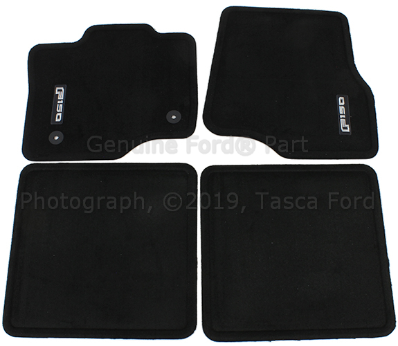 JL3Z1813300AE - Interior: Floor Mats, Carpeted, Black, 4-Piece Set for Ford: F-150 Image