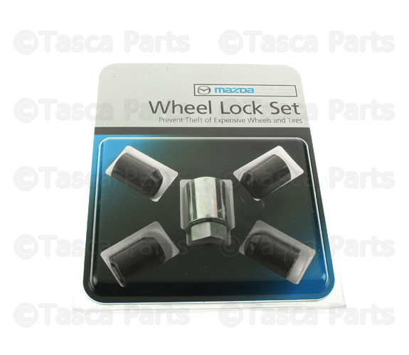 C9N2V9740A - Wheels: Alloy Wheels Locks - Black 2-Hex for Mazda: 3, 6, CX-3, CX-30, CX-5, CX-50, CX-9, CX-90, MX-5 Miata Image