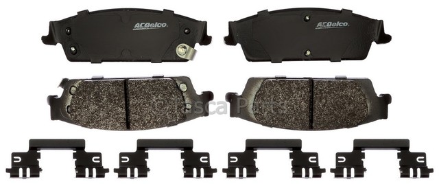 19364077 - : Enhanced Performance Semi-Metallic Rear Disc Brake Pad Set (Police) for GM Image