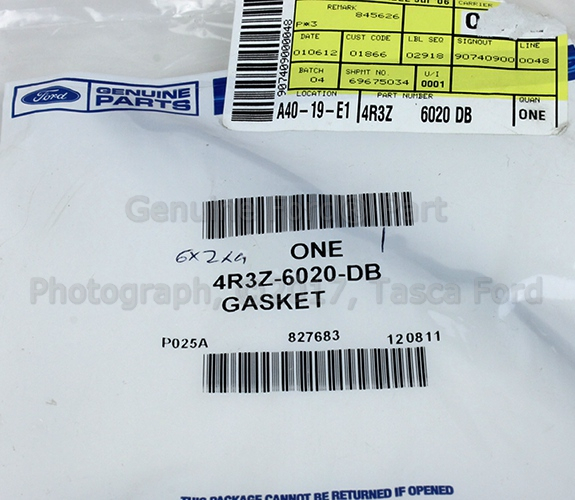 4R3Z6020DB - Engine: Timing Cover Gasket for Ford: Crown Victoria, E-150, E-150 Club Wagon, E-250, Explorer, Explorer Sport Trac, F-150, Mustang | Lincoln: Town Car | Mercury: Grand Marquis, Mountaineer Image