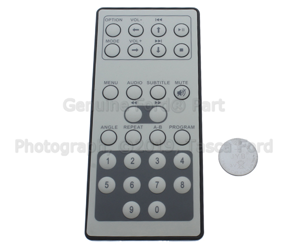 VBL2Z19A164A - Electronics: DVD System, Remote Control for Ford: C-Max, E-350 Super Duty, E-450 Super Duty, Edge, Escape, Expedition, Explorer, F-150, F-250 Super Duty, F-350 Super Duty, F-450 Super Duty, F-550 Super Duty, Fiesta, Flex, Focus, Fusion, Mustang, Taurus, Transit Connect | Lincoln: MKC, MKS, MKT, MKX, MKZ, Navigator Image