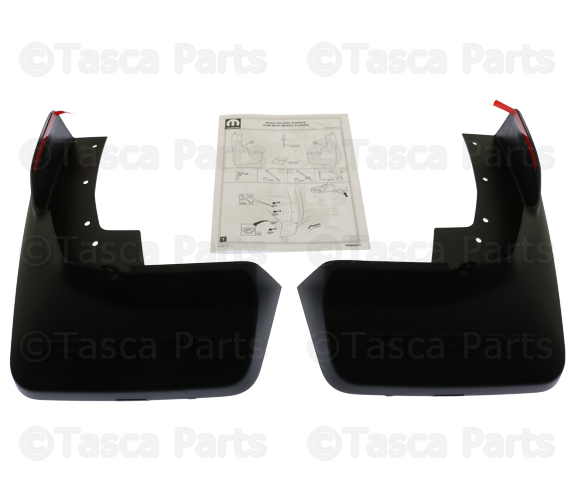 82215489AD - : Molded Splash Guards, Rear For Vehicles With Production Fender Flares for Ram: 1500 Image