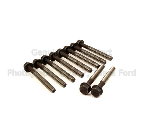 F3ZZ6065B - Engine: Engine Cylinder Head Bolt for Ford: Bronco, Country Squire, E-150 Econoline, E-150 Econoline Club Wagon, E-250 Econoline, E-250 Econoline Club Wagon, E-350 Econoline, E-350 Econoline Club Wagon, Explorer, F-150, F-250, F-350, LTD, LTD Crown Victoria, Mustang, Thunderbird | Lincoln: Continental, Mark VII, Town Car | Mercury: Capri, Colony Park, Cougar, Grand Marquis, Mountaineer Image
