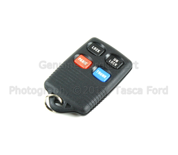 F5DZ15K601B - : Keyless Entry Transmitter for Ford: Contour, Crown Victoria, Escort, Mustang, Taurus, Thunderbird | Lincoln: Continental, Mark VIII, Town Car | Mercury: Cougar, Grand Marquis, Mystique, Sable, Tracer Image