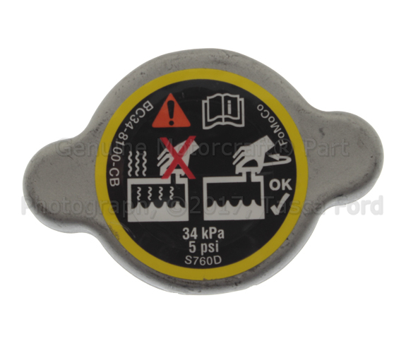 RS345 - Cooling System: Motorcraftâ„¢ Radiator Cap for Ford: F-250 Super Duty, F-350 Super Duty, F-450 Super Duty, F-550 Super Duty Image