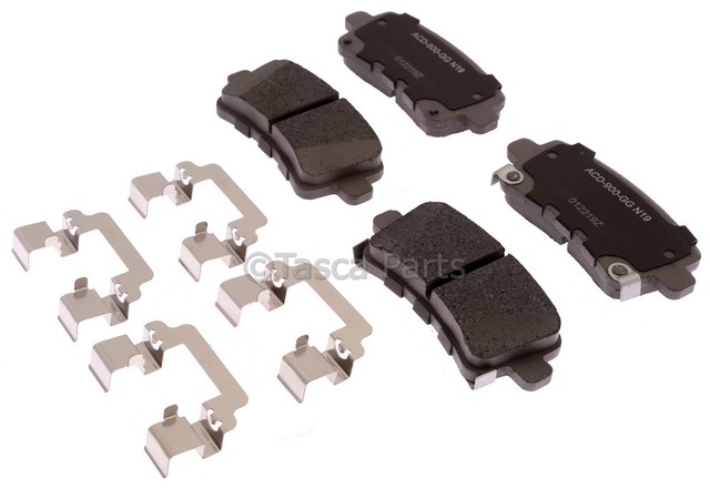 19387602 - : Ceramic Rear Disc Brake Pad Set with Clips for GM Image
