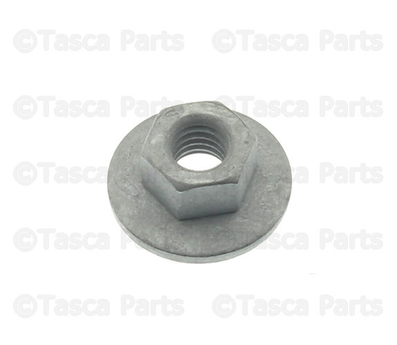 6104725AA - : Hex Nut And Washer for Chrysler: 200, 300, Aspen, Crossfire, Pacifica, PT Cruiser, Sebring, Town &amp; Country, Voyager | Dodge: Avenger, Caliber, Challenger, Charger, Charger Daytona, Dakota, Dart, Durango, Grand Caravan, Journey, Magnum, Neon, Nitro, Ram 1500, Ram 2500, Ram 3500, Sprinter 2500, Sprinter 3500, Viper | Fiat: 500 | Jeep: Cherokee, Commander, Compass, Gladiator, Grand Cherokee, Grand Cherokee L, Grand Cherokee WK, Grand Wagoneer, Liberty, Patriot, Wagoneer, Wagoneer S, Wrangler, Wrangler JK | Ram: 1500, 1500 Classic, 2500, 3500, C/V | SRT: Viper Image