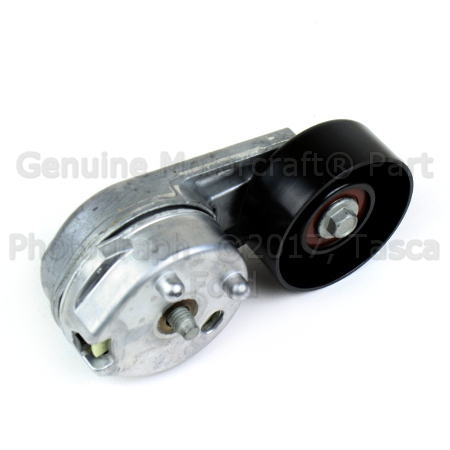 4L8Z6B209AA - Cooling System: Belt Tensioner for Ford: Escape, Five Hundred, Freestyle, Fusion, Thunderbird | Lincoln: LS, Zephyr | Mercury: Mariner, Milan, Montego Image