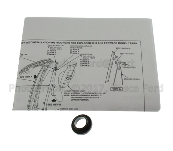BB5Z78612A56A - Electrical: Seat Belt Assembly Spacer for Ford Image