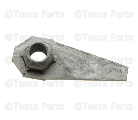 6508593AA - Rear Suspension: Hex Flange Locking Nut And Retainer, Mounting for Dodge: Ram 1500 | Jeep: Wrangler, Wrangler JK | Ram: 1500, 2500 Image