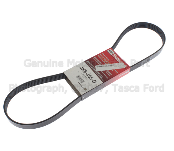 GB5Z8620A - Cooling System: Serpentine Belt for Ford: Explorer, Flex, Police Interceptor Sedan, Police Interceptor Utility, Taurus | Lincoln: MKT | Mercury: Mariner, Milan, Sable Image