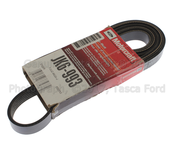 F2UZ8620J - Cooling System: Serpentine Belt for Ford: Bronco, F-150, Mustang, Thunderbird | Mercury: Cougar Image