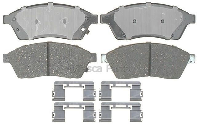 19423394 - : Semi-Metallic Front Disc Brake Pad Set with Clips for GM Image