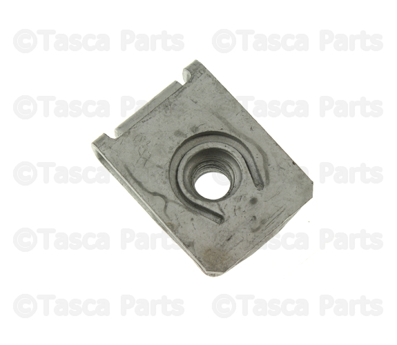 6105242AA - Body Sheet Metal Except Doors: U Nut for Chrysler: 200, 300, Pacifica, Voyager | Dodge: Challenger, Charger, Dart, Ram 1500, Ram 2500, Ram 3500 | Fiat: 500X | Jeep: Cherokee, Compass, Gladiator, Grand Cherokee, Grand Cherokee L, Grand Wagoneer, Renegade, Wagoneer, Wrangler | Ram: 1500, 1500 Classic, 2500, 3500, ProMaster City Image