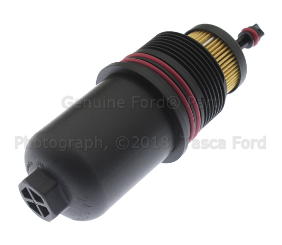 FT4Z6A832C - : Oil Filter Housing for Ford: Bronco, Edge, Explorer, F-150, Fusion, Police Interceptor Utility, Ranger | Lincoln: Aviator, Continental, MKX, MKZ, Nautilus Image