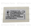 22801873 - Body: Fuel Label for Buick: Envision | Cadillac: ATS, CT4, CT5, CTS, Escalade, Escalade ESV | Chevrolet: Camaro, Corvette, Equinox, Silverado 1500, Silverado 1500 LTD, SS, Suburban, Tahoe | GMC: Sierra 1500, Sierra 1500 Limited, Terrain, Yukon, Yukon XL Image