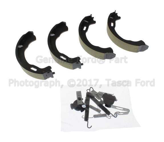 6L2Z2648A - Brakes: Parking Brake Shoe for Ford: Explorer, Explorer Sport Trac | Lincoln: Aviator | Mercury: Mountaineer Image