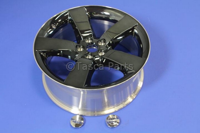 82212396AB - Exterior Accessories: 20 Inch 5 Spoke R/T Wheel With Black/Chrome Spinelle Finish for Mopar Image