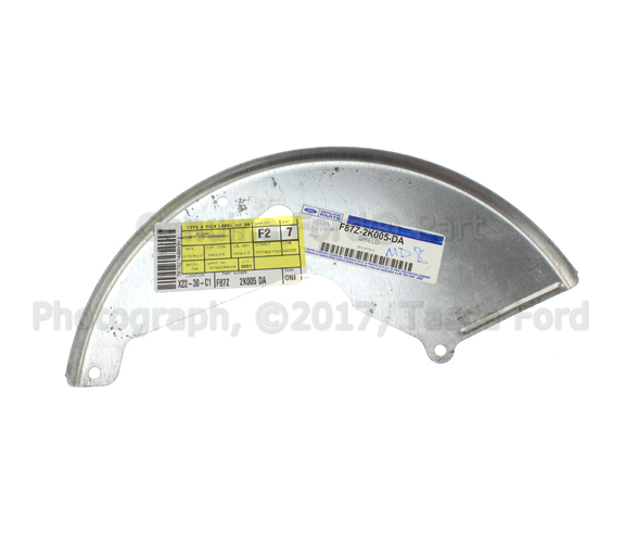 F87Z2K005DA - Brakes: Splash Shield for Ford: Explorer, Ranger | Mercury: Mountaineer Image