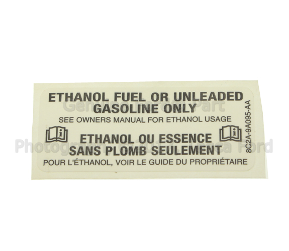 8C2Z9A095A - Body: Label for Ford: E-150, E-250, E-350 Super Duty, E-450 Super Duty Image